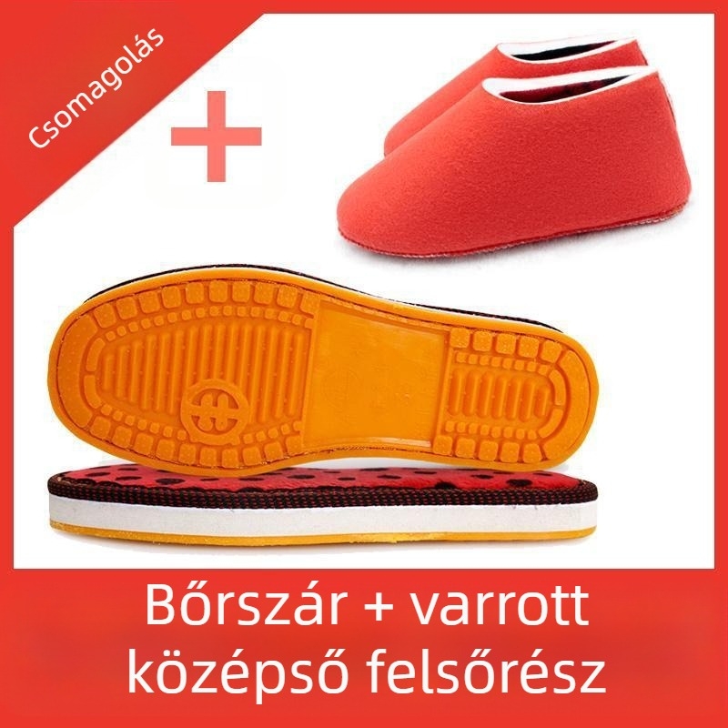 Gyerekeknek készült papucs gumírozott talppal, téli viselet, temperament és ingázó stílus