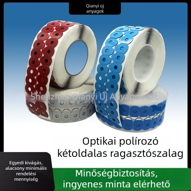 Lencse csiszolásához csúszásmentes ragasztószalag - PE, 0,8 mm, magas hőmérsékletű ragasztó, -20–150°C, üveg kötéséhez