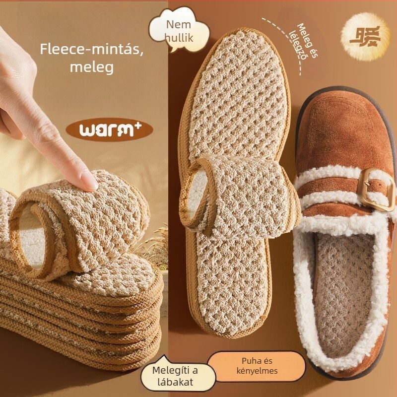 Gyapjú talpbetét cipőkhöz, flanel bélésű, egész talpú, meleg és kényelmes