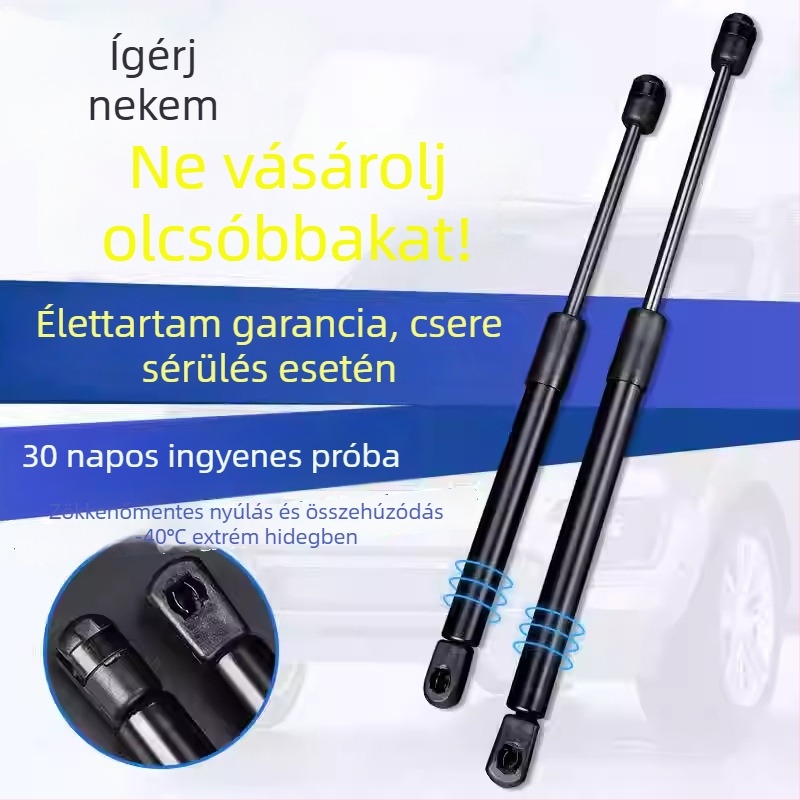 Hidraulikus gázrugók a motorháztető és a csomagtartó számára | Modell Glory s | Minden sorozathoz kompatibilis | Anyag: acél