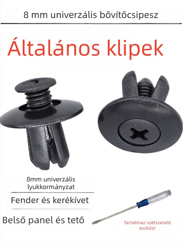 SJ067 Univerzális táguló csavar rögzítő a csomagtartó burkolatához és sárvédőkhöz