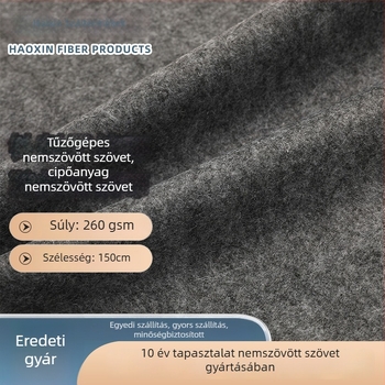 Tűvel átszúrt nemszövött textil, vastag magas sűrűségű plüss, varrat nélküli filc, autófejtámla belső, 260 g/m², poliészter + polipropilén