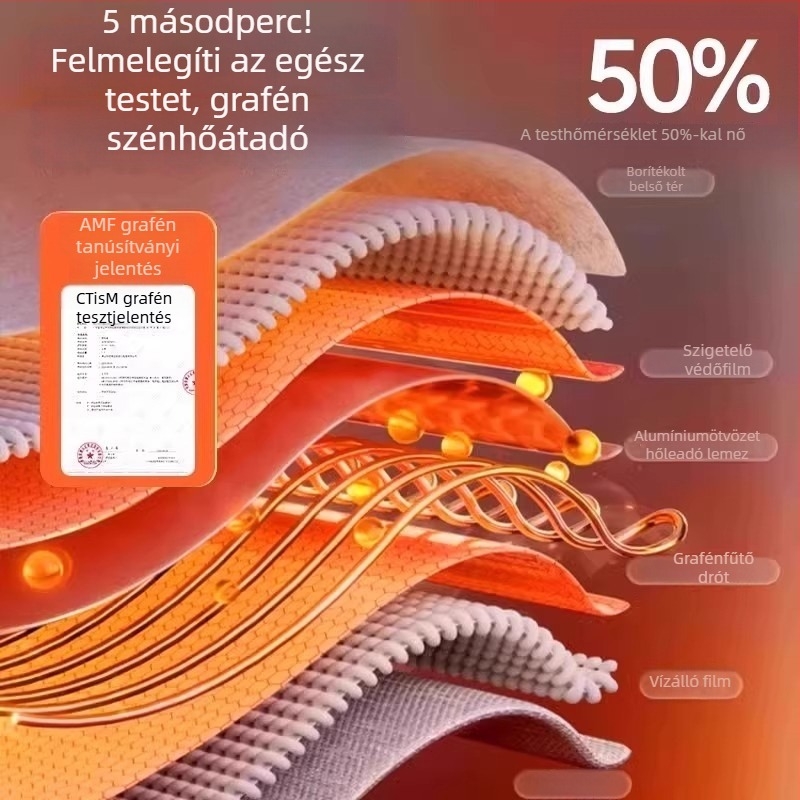 Uniszex bőr felső részű, fűtőtalpú papucs USB-vel – otthoni cipő