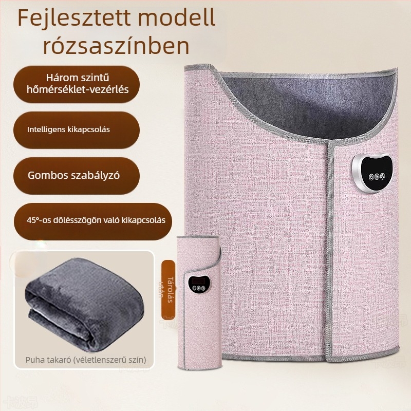 Uniszex bőr felső részű, fűtőtalpú papucs USB-vel – otthoni cipő