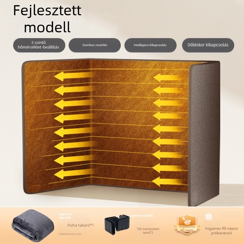 Uniszex bőr felső részű, fűtőtalpú papucs USB-vel – otthoni cipő