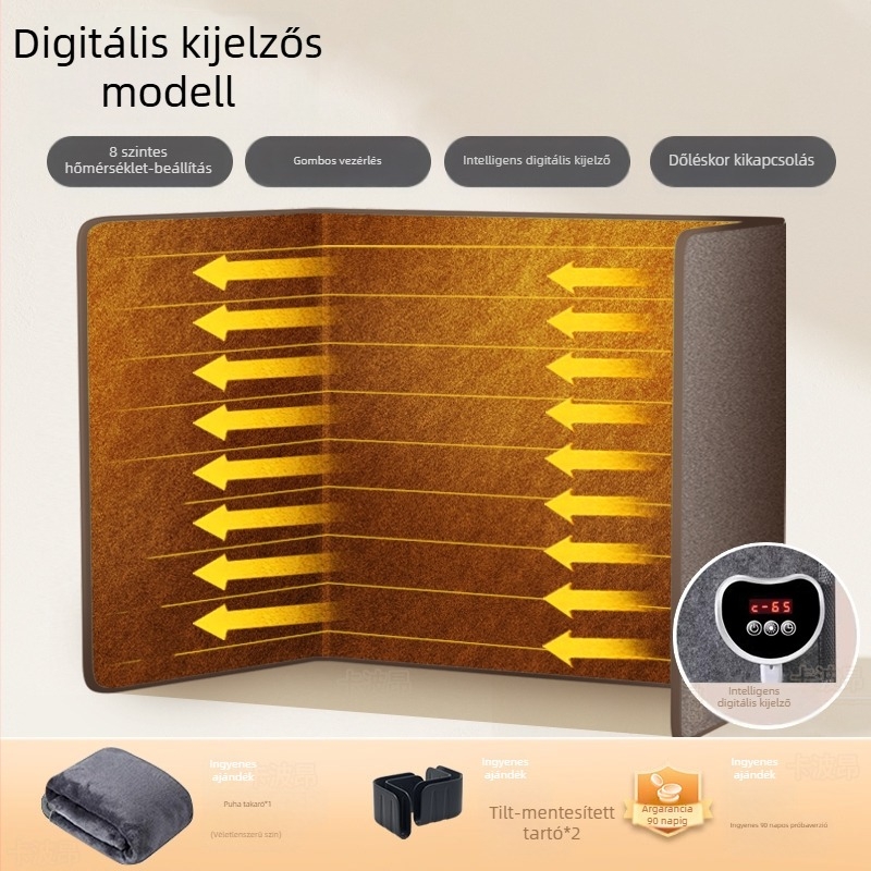 Uniszex bőr felső részű, fűtőtalpú papucs USB-vel – otthoni cipő