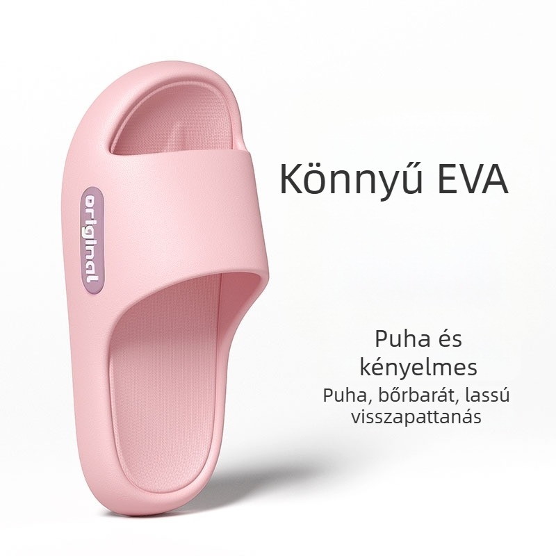 Páros papucsok, csúszásmentes EVA felsőrész és EVA talp, magasságot növelő vastag talp, injektált talppal, háztartási használatra