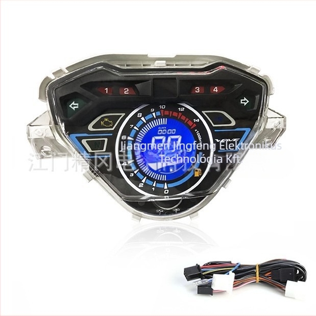 JG W100i LCD digitális műszer motorkerékpárhoz, 12V, kompatibilis a W100-i-vel