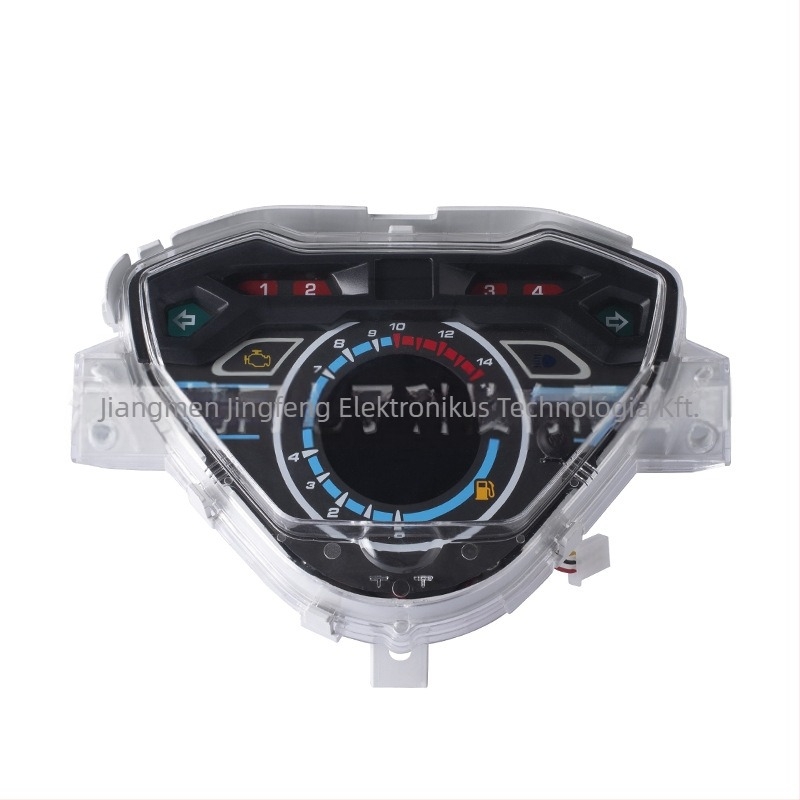 JG W100i LCD digitális műszer motorkerékpárhoz, 12V, kompatibilis a W100-i-vel
