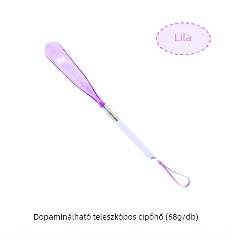 Rozsdamentes acélból készült cipőkanál, hordozható hosszú nyéllel – idős emberek és terhes nők számára, mindennapi használat, minden évszak