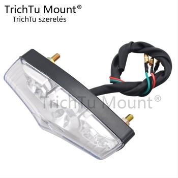 Motorkerékpár LED hátsó lámpa - 12V, 50W, Univerzális, Modell TL00212, Márka TrichTu Mount