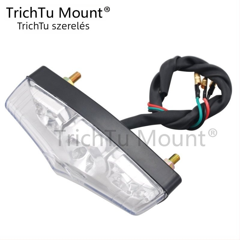 Motorkerékpár LED hátsó lámpa - 12V, 50W, Univerzális, Modell TL00212, Márka TrichTu Mount