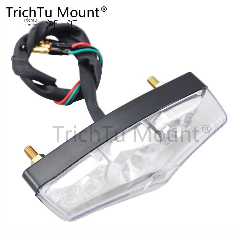 Motorkerékpár LED hátsó lámpa - 12V, 50W, Univerzális, Modell TL00212, Márka TrichTu Mount