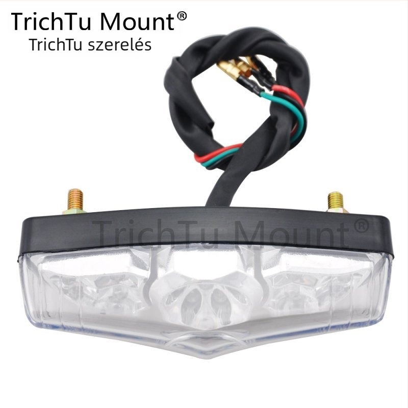 Motorkerékpár LED hátsó lámpa - 12V, 50W, Univerzális, Modell TL00212, Márka TrichTu Mount
