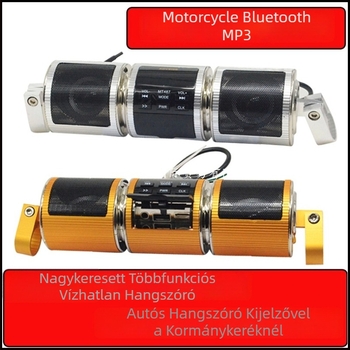 Motorkerékpár Bluetooth MP3 autóhifi lejátszó, 12V, univerzális kompatibilitás, modell HD-15-0005