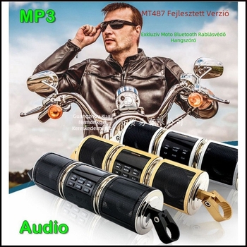 Motorkerékpár Bluetooth MP3 autóhifi lejátszó, 12V, univerzális kompatibilitás, modell HD-15-0005
