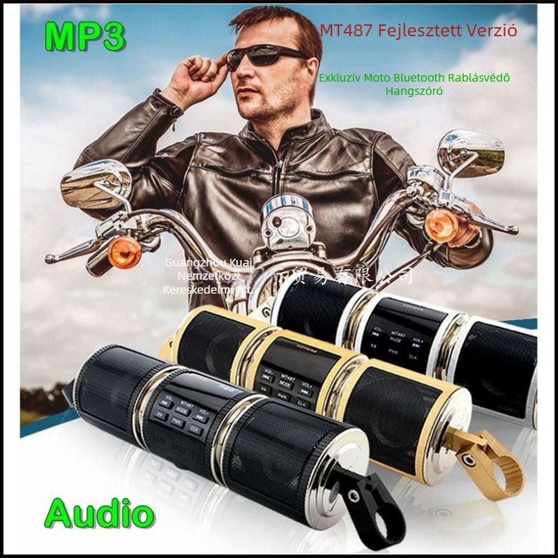Motorkerékpár Bluetooth MP3 autóhifi lejátszó, 12V, univerzális kompatibilitás, modell HD-15-0005