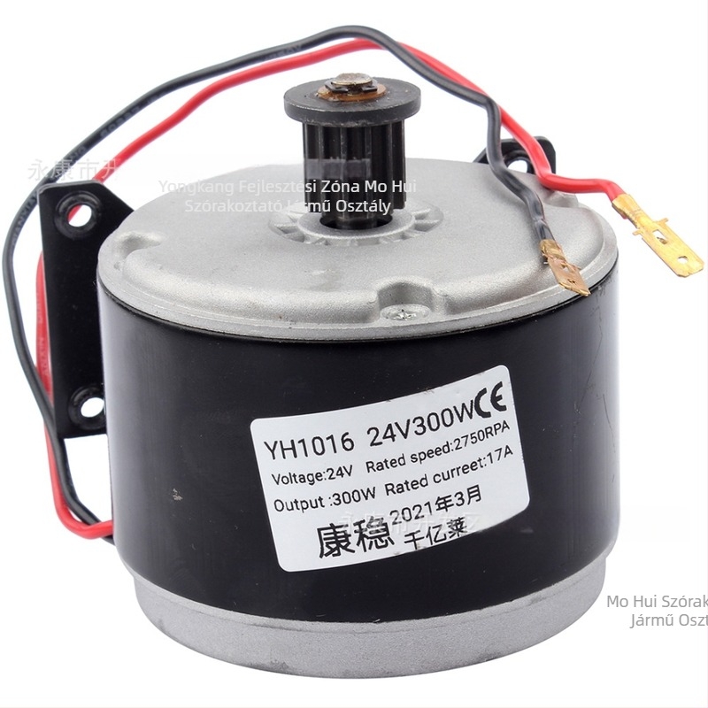 Mini motorkerékpárhoz / összecsukható robogóhoz kerék motor – 24V, 300W, kefés szinkron motor