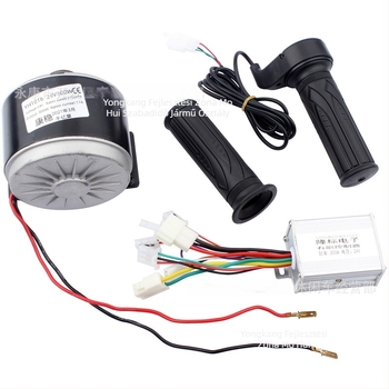 Mini összecsukható robogó alkatrészek: 24V 300W szénkefés motor, motorvezérlő és gázkar