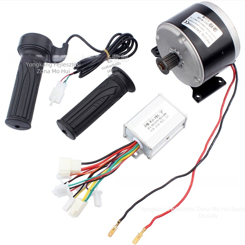 Mini összecsukható robogó alkatrészek: 24V 300W szénkefés motor, motorvezérlő és gázkar