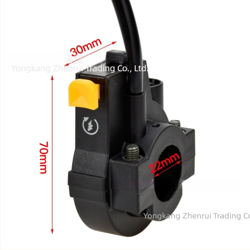 Kétütemű benzines kerékpár kill switch és gázstart kapcsoló, 49cc–80cc, modell Kg013-80cc