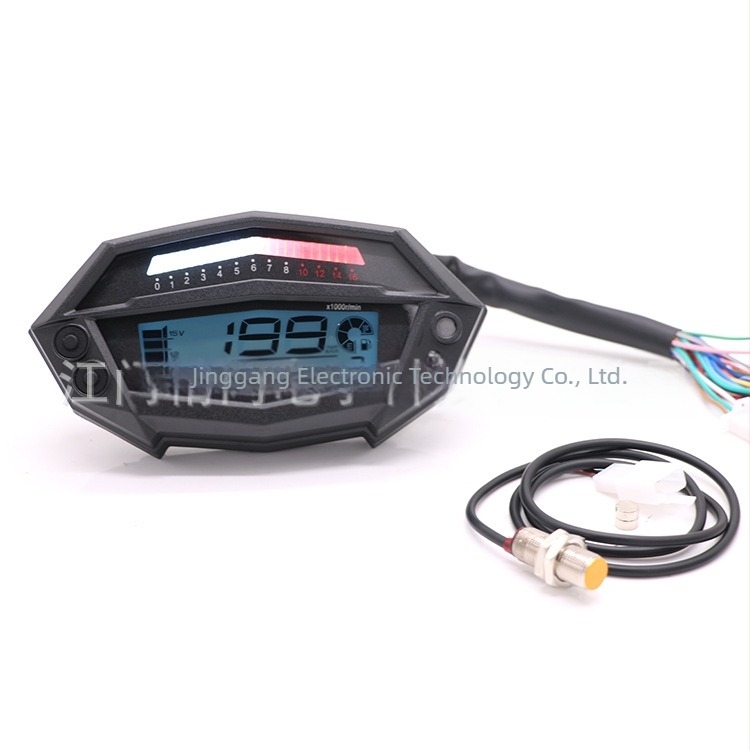 Motorkerékpár LCD műszerfal Z1000, modell JG-045-Z1000, 12V, univerzális