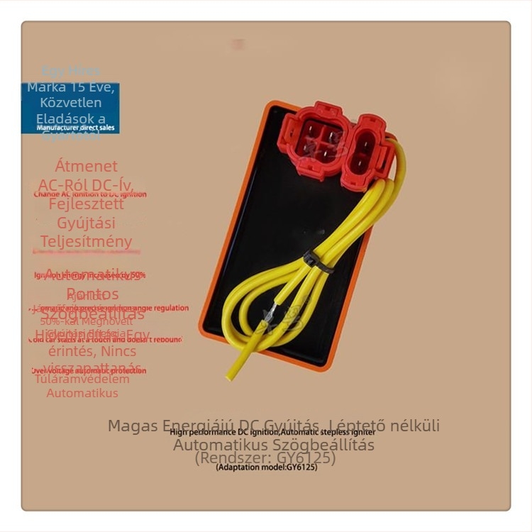Motorkerékpár CDI gyújtómodul, GY6125, Excellence, 12V, 500W