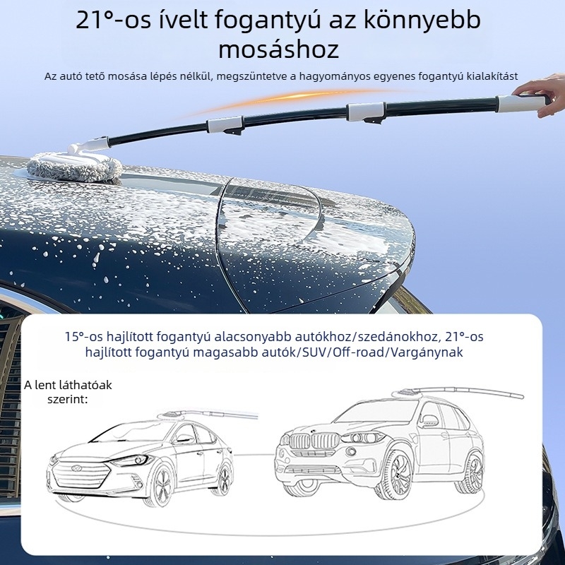 Autómosó kefe Chenille anyagból, a RUNDONG AUTO ACCESSORIES márka
