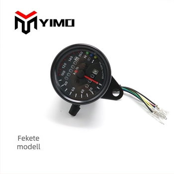 Motorkerékpár műszerfal – retro módosított kilométeróra LED kétszínű kijelzővel, kettős kilométeróra-összeszerelés (12, 3, YIMO Márka, Modell YIMO, Univerzális)
