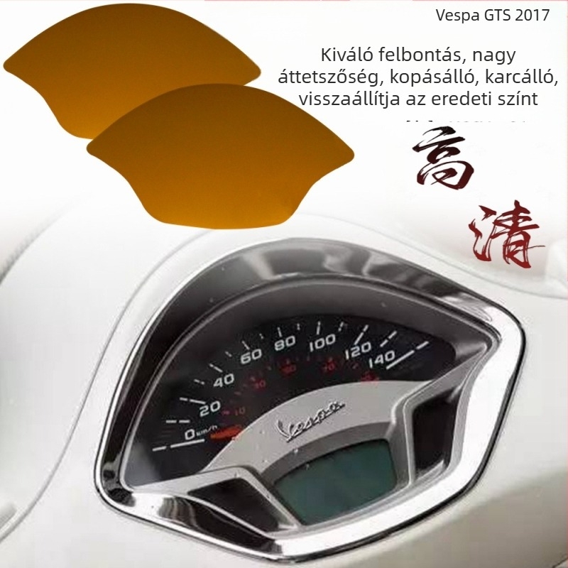 Motorkerékpár műszerfal védőfólia Vespa GTS 2017-hez