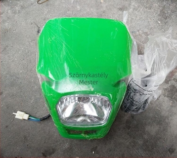 Yiyi 12V-os terep motorkerékpár fényszóró, magas versenyzési szintű off-road járművekhez, ghost-face dizájn, modell Small Square Lamp Grimace