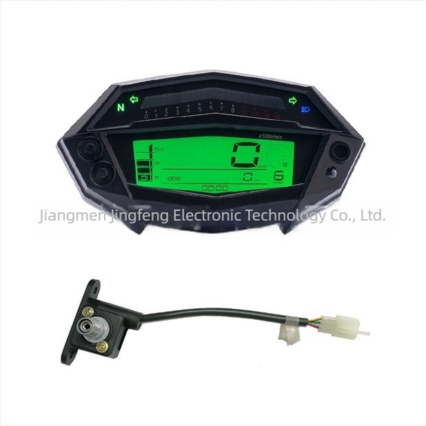 Műszerfal LCD motorhoz JG Jg-045-z1000-7 colors, 12V, univerzális kompatibilitás