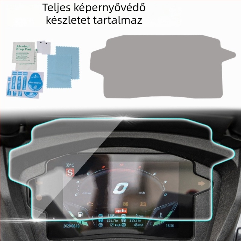 Műszerfal védőfólia az Aprilia SRMAX250/SRMAX300-hoz – karcolásálló