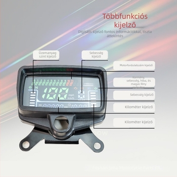 Kawazono CG125 Multifunkciós LCD motorkerékpár tachométer és odométer