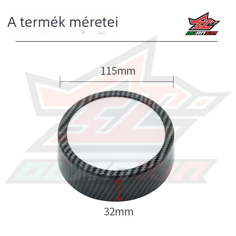 Motorkerékpár műszerfal burkolat Black Flag 500, JinJila 500, Flash 600 és Wuji CU625 számára — ABS váz, PMMA lencse, vízálló tömítés