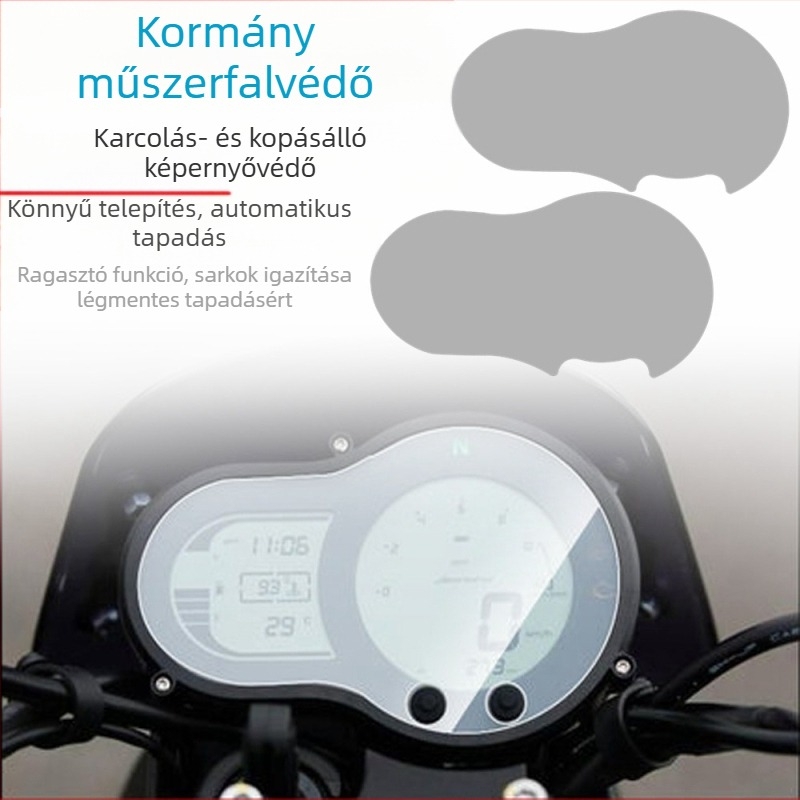 Motorkerékpár műszerfal védőfólia, karcálló, a Benelli Leoncino 500 számára
