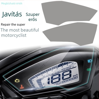 Motorkerékpár műszerfalvédő fólia, karcolásálló, Yamaha FORCE155 és Linhai 175 modellekkel kompatibilis