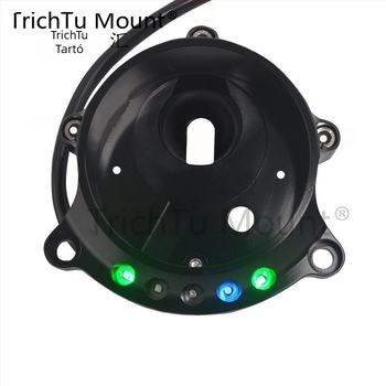 CNC műszerpanel-tartó jelzőfénnyel Harley XL883-hoz – 12V, 50W, GA00149, TrichTu Mount, kompatibil Harley Sportster 883/1200 XL883 XL1200, 1996-2016