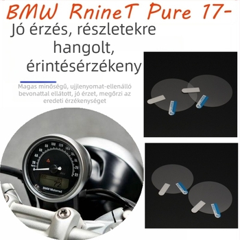 BMW RnineT 2017–2021 műszerfal védő fólia; karcolásálló; robbanásbiztos.