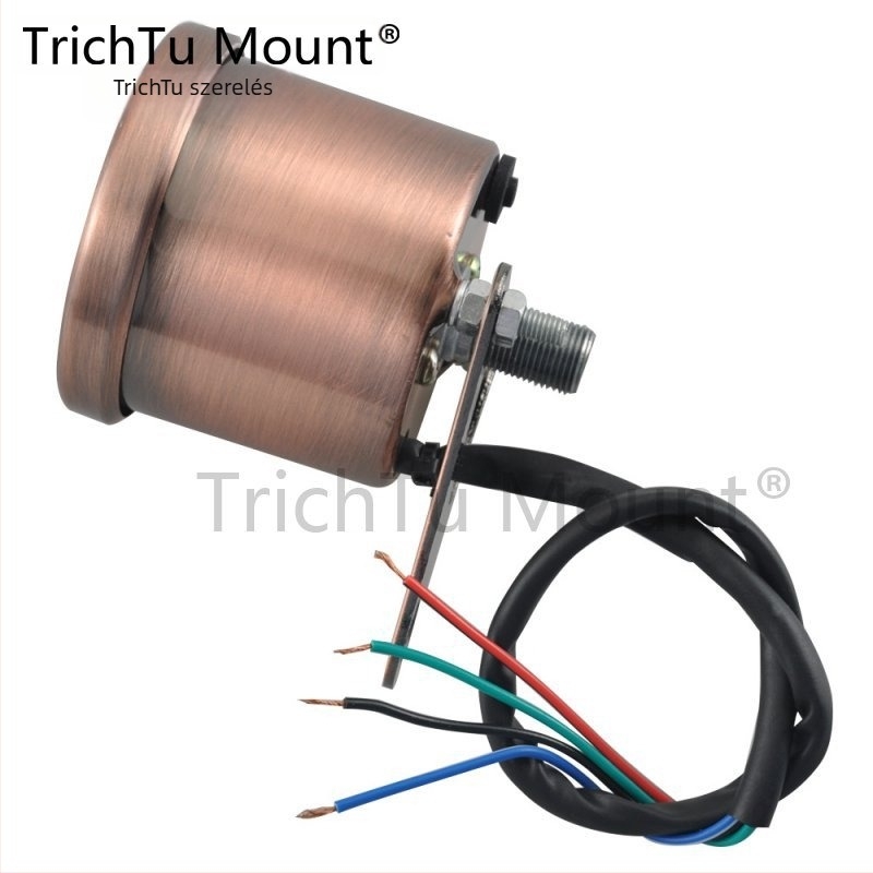 Motorkerékpár LCD műszer LED-del – tachométer, odométer és olajmérő, modell GA00170, márka TrichTu Mount, univerzális kompatibilitás, 12V, 24W