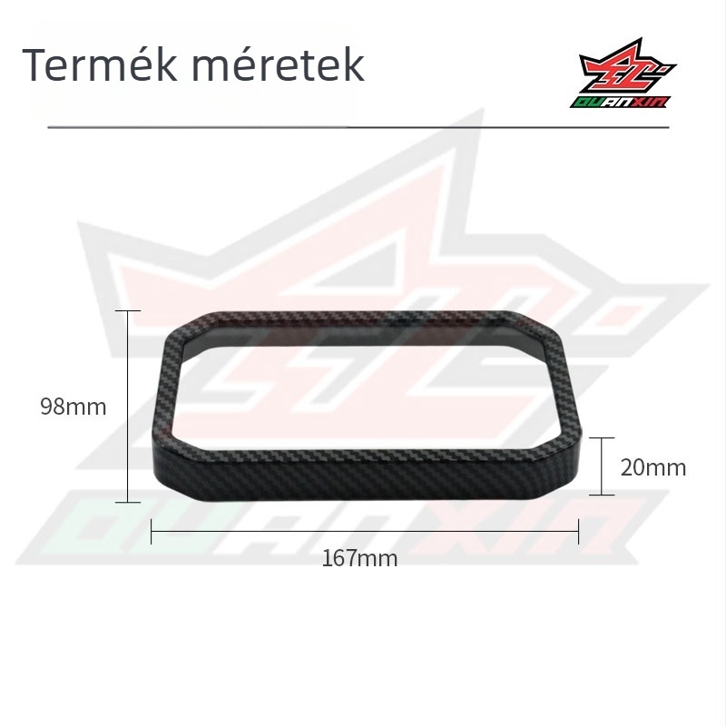 CFmoto 450 sorozat műszerfal burkolat – dekoratív műszerfal panel, PMMA lencse, ABS keret, vízálló tömítés