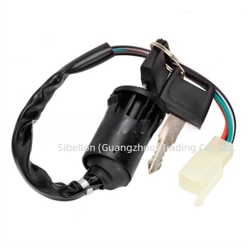 Terepmotor gyújtáskapcsoló 4 vezetékes, férfi csatlakozóval, ATV 50cc-125cc