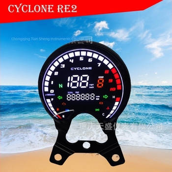 Motorkerékpár digitális műszerfal CYCLONE RE2 — 12V, Zongshen, kompatibil CYCLONE RE2-hez