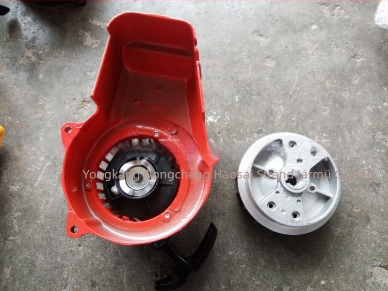 Kézi húzóindító készülék, alumínium lemezzel és flywheel-lel 49cc mini motorkerékpárhoz, Modell 40-6