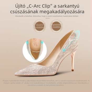 Menyasszonyi cipő hegyes orrú, flitteres felsőrész, 6–8 cm vékony sarok