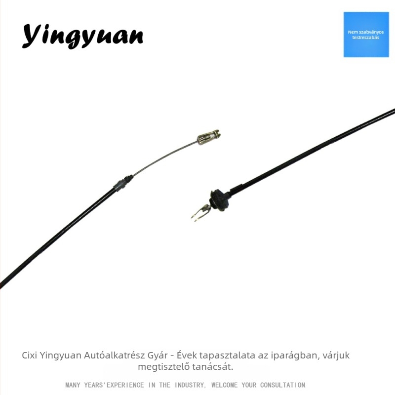 Autóhátó gázpedál- és fékkábelek autókhoz, teherautókhoz és motorkerékpárokhoz — Modell YYQP-060, Termékkód CABLE-028