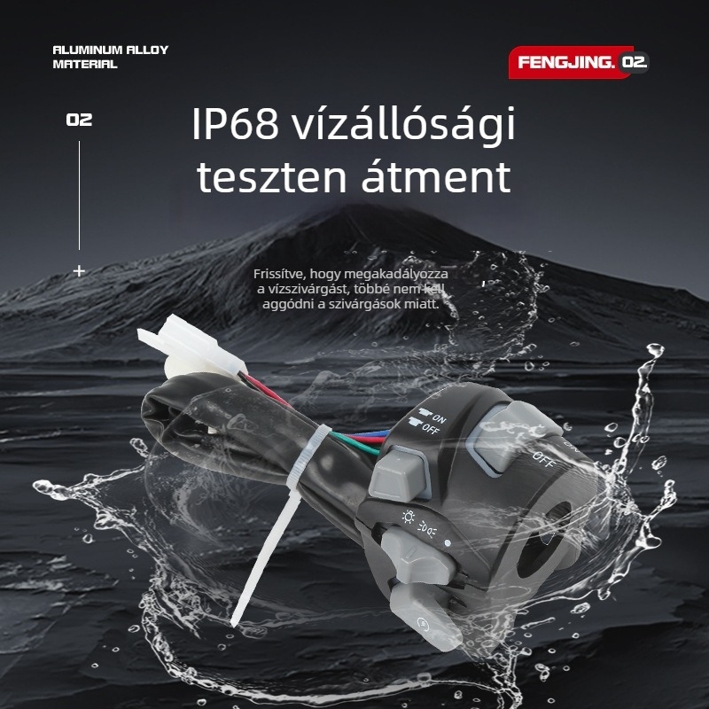 Fengjing MX kormánykapcsoló világítással, univerzális modell – kompatibilis Yamaha Zhongxing és Wuyang