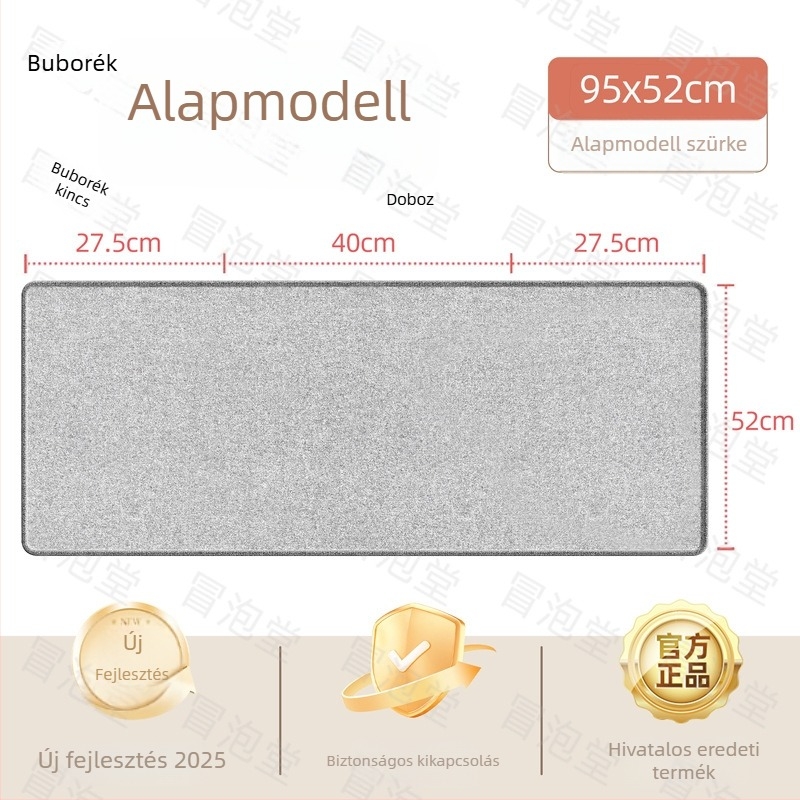 Grafén melegítő talpbetét, irodai asztal alatti fűtő, USB tápegységgel