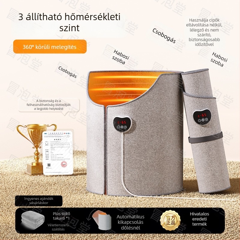 Grafén melegítő talpbetét, irodai asztal alatti fűtő, USB tápegységgel