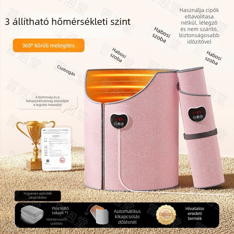 Grafén melegítő talpbetét, irodai asztal alatti fűtő, USB tápegységgel